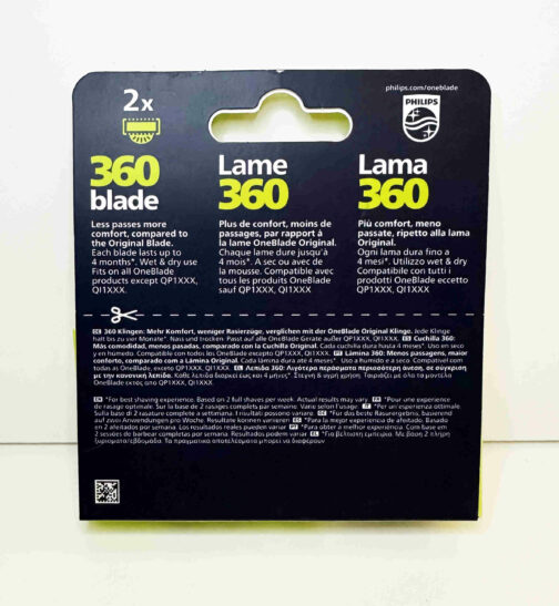 Philips OneBlade 360 -vaihtoterät,  2 kpl (QP420/50) - Image 2