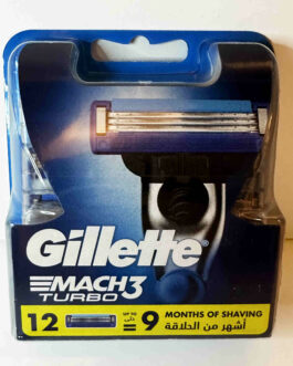 Gillette Mach3 Turbo -terät, 12 kpl