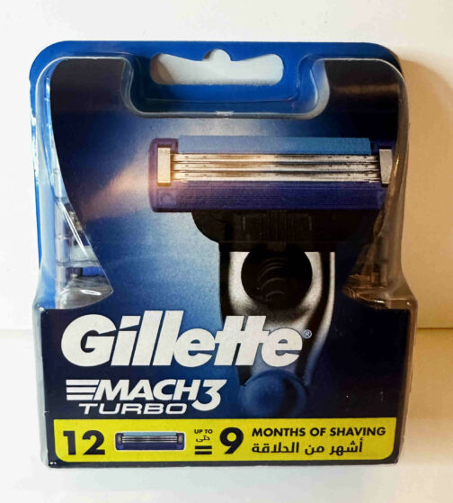 Gillette Mach3 Turbo 12 kpl