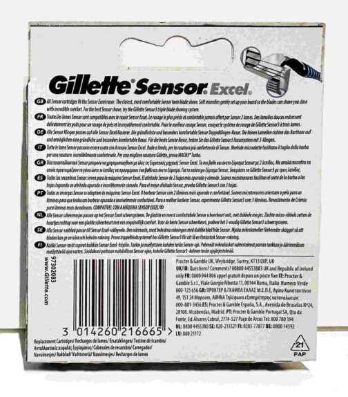 Gillette Sensor Excel -terät, 10 kpl - Image 3