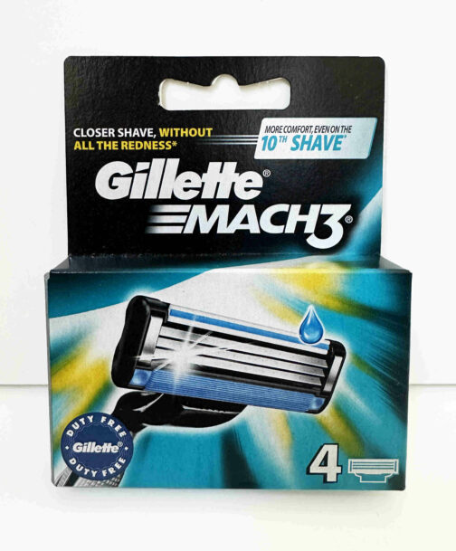 Gillette Mach3 4 kpl