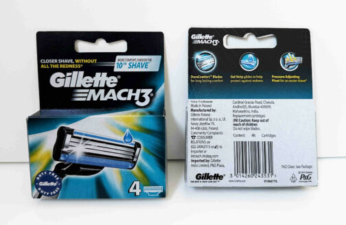 Gillette Mach3 -terät, 4 kpl - Image 2