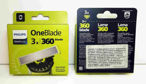 Philips OneBlade 360 -vaihtoterät,  3 kpl (QP430/50) - Image 2