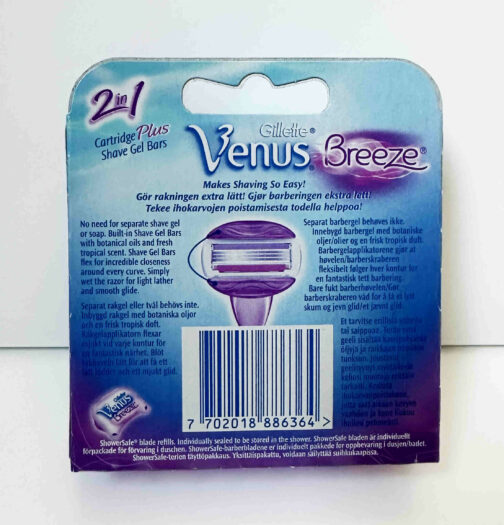 Gillette Venus Breeze -terät, 4 kpl - Image 3