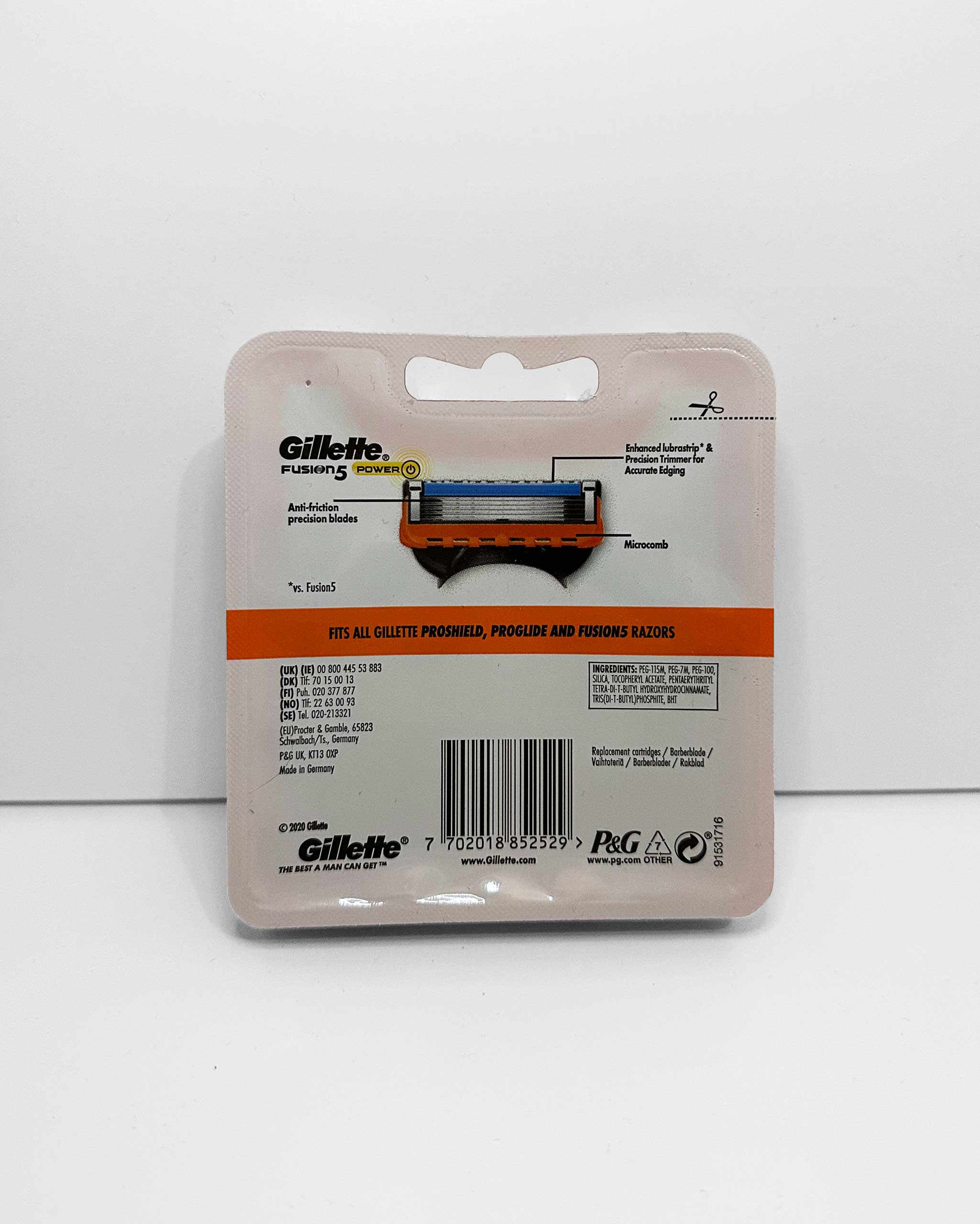 Gillette Fusion5 Power -terät, 8 kpl - Image 3